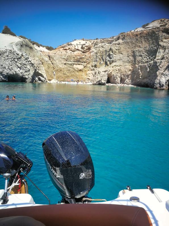 milos private boat cruises